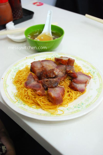 Dry Noodles With Roast Pork @ Mak Man Kee Noodle Shop, Hong Kong